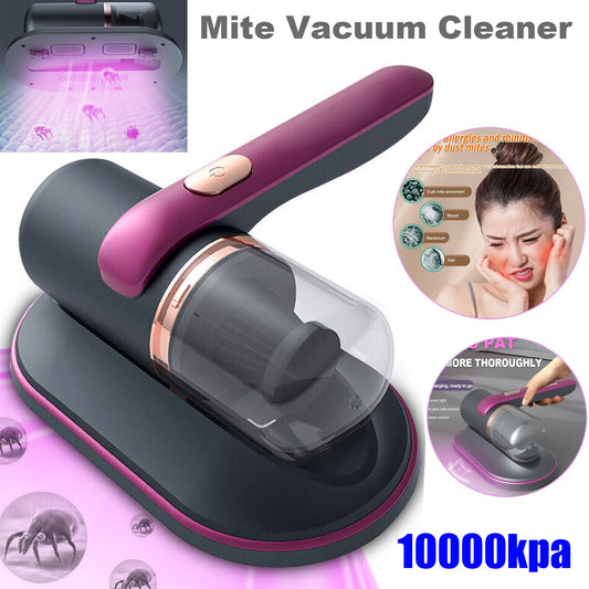 Cordless Dust Mite Remover – 10000Kpa UV Vacuum for Bed, Sofa & Mattress