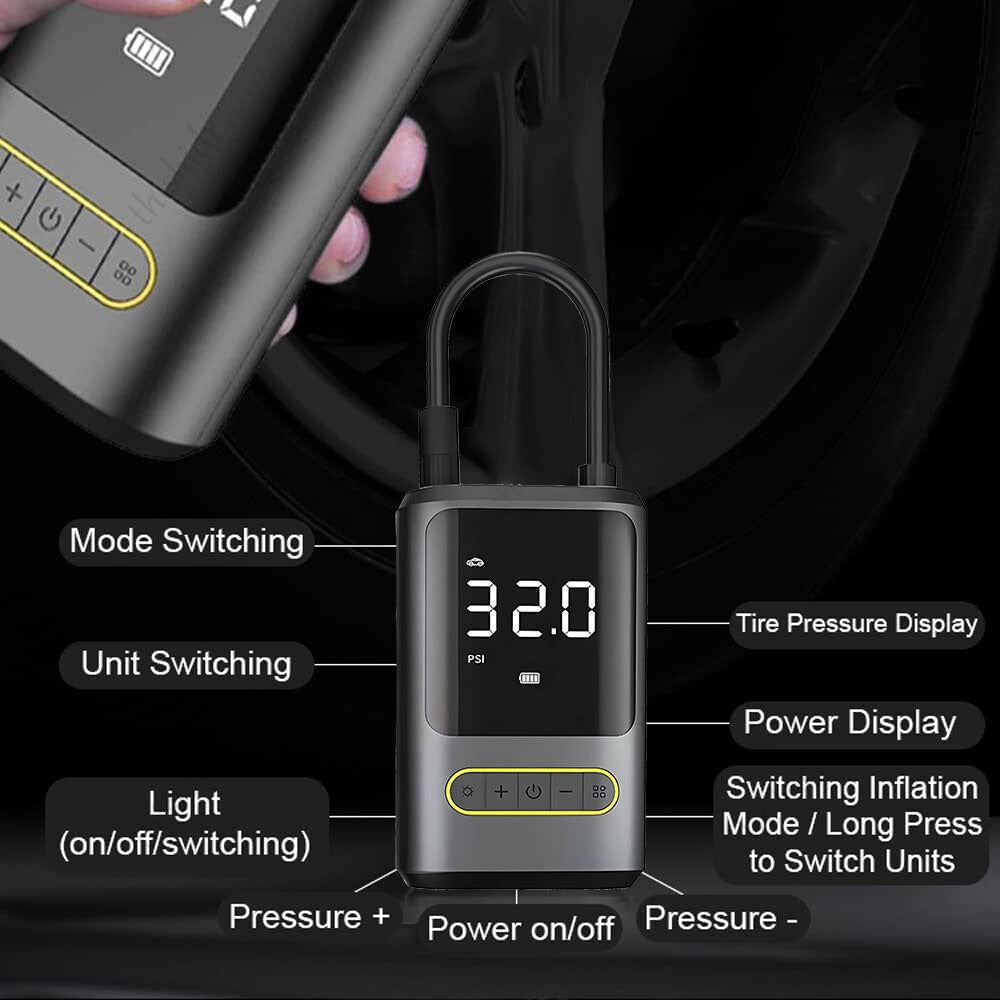 Car Electric Air Pump – Portable Tire Inflator for Vehicles & Sports Balls
