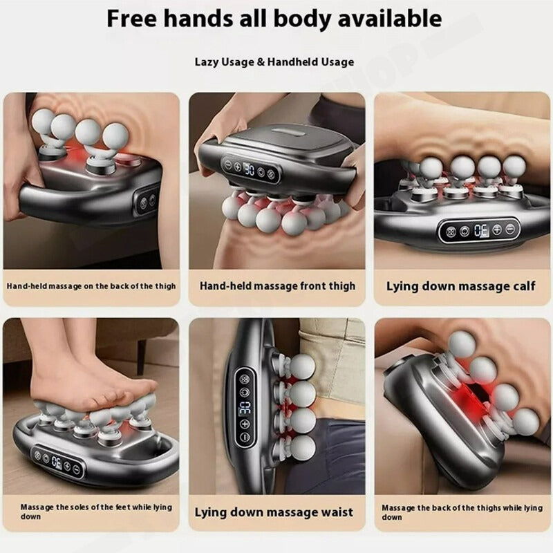 Upgraded 16 Heads Massage Gun – Deep Tissue Electric Massager for Muscle Pain Relief