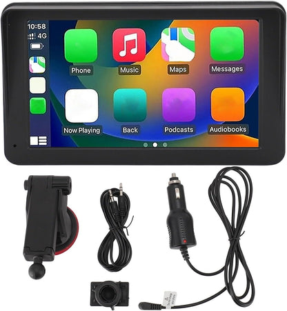 Jectse 7" HD Double Din Car Stereo – WiFi Touchscreen with Bluetooth & Navigation