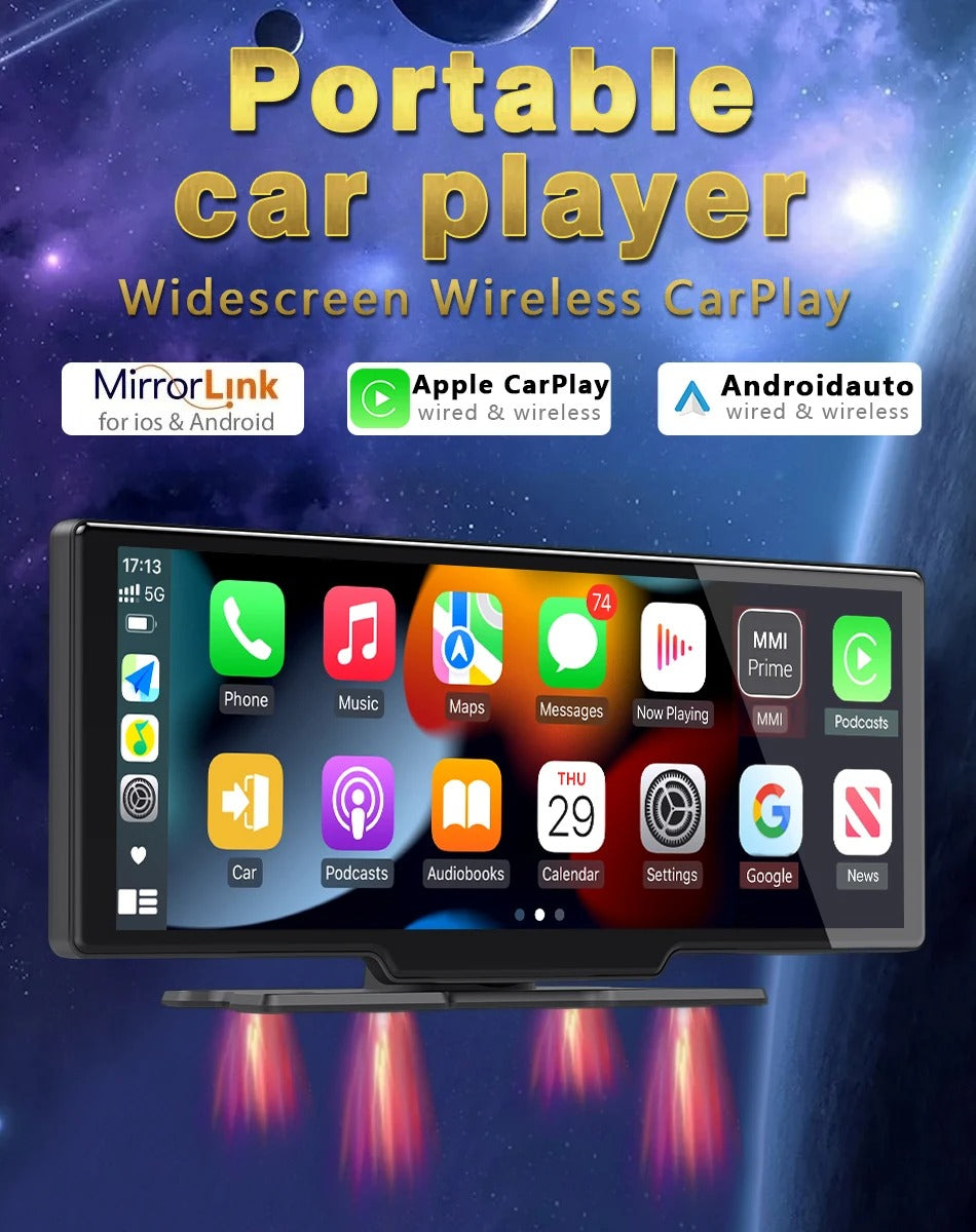 Universal 10.26” Smart Car Radio – Wireless CarPlay & Android Auto