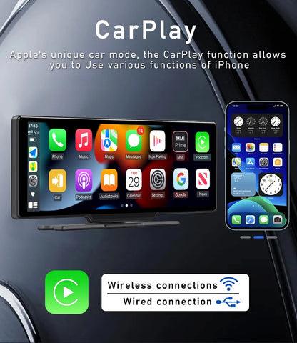Universal 10.26” Smart Car Radio – Wireless CarPlay & Android Auto