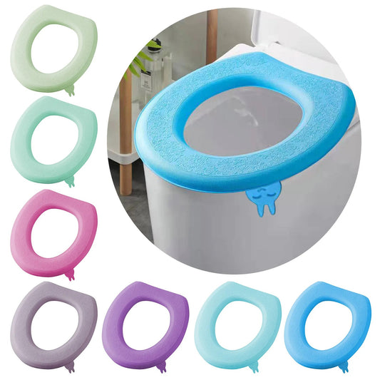 Reusable Soft Toilet Seat Cover Pad with Handle – EVA Cushion Mat