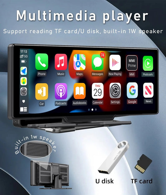 Universal 10.26” Smart Car Radio – Wireless CarPlay & Android Auto