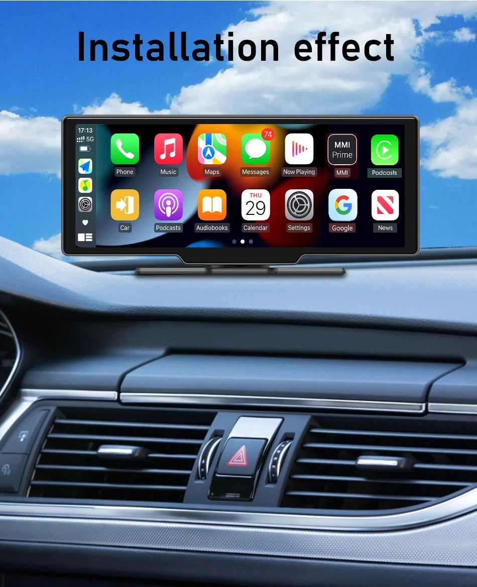 Universal 10.26” Smart Car Radio – Wireless CarPlay & Android Auto