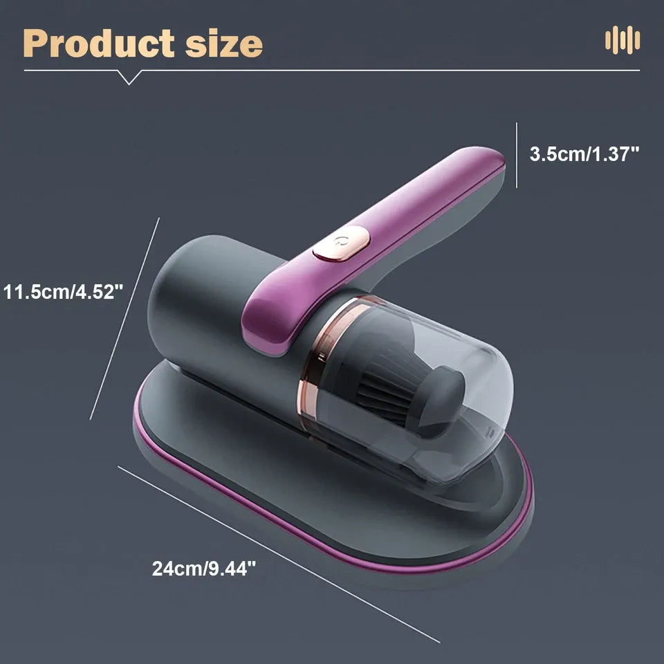 Cordless Dust Mite Remover – 10000Kpa UV Vacuum for Bed, Sofa & Mattress