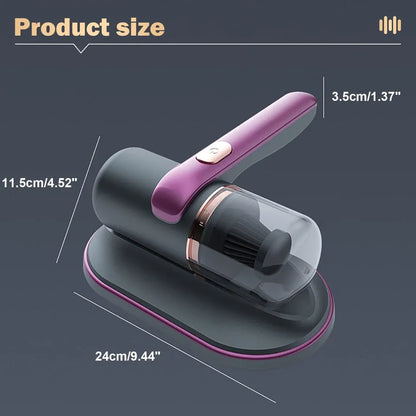 Cordless Dust Mite Remover – 10000Kpa UV Vacuum for Bed, Sofa & Mattress