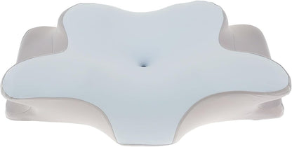 Ergonomic Cervical Memory Foam Pillow – Neck & Shoulder Support (Sky Blue)