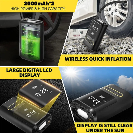 Car Electric Air Pump – Portable Tire Inflator for Vehicles & Sports Balls