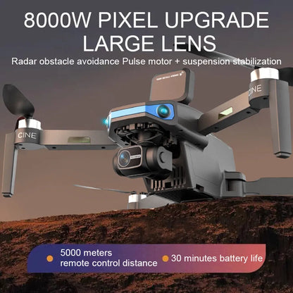 AE3ProMax 5G Drone – Dual Camera GPS FPV Quadcopter with Obstacle Avoidance & WiFi Control