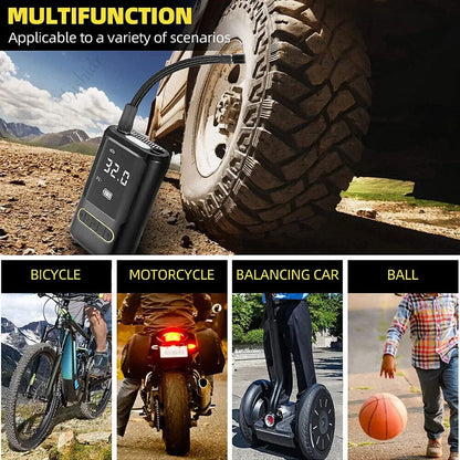 Car Electric Air Pump – Portable Tire Inflator for Vehicles & Sports Balls