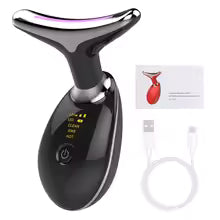 7 Colors LED Neck & Face Massager – Skin Rejuvenation & Lifting Device
