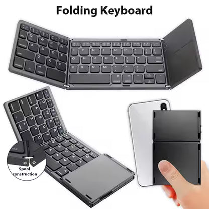 Huawei Mini Folding Bluetooth Keyboard with Touchpad – Multi-Language for Windows, Android & iOS