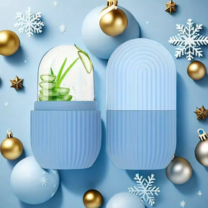 Festive Silicone Ice Roller Massager – Reusable Gift for Women