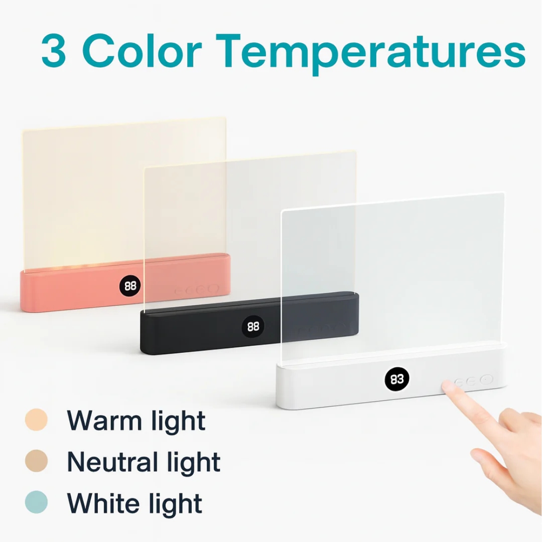 LED Flat Panel Reading Light – Eye Protection & USB Rechargeable