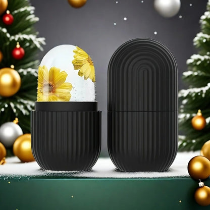 Festive Silicone Ice Roller Massager – Reusable Gift for Women
