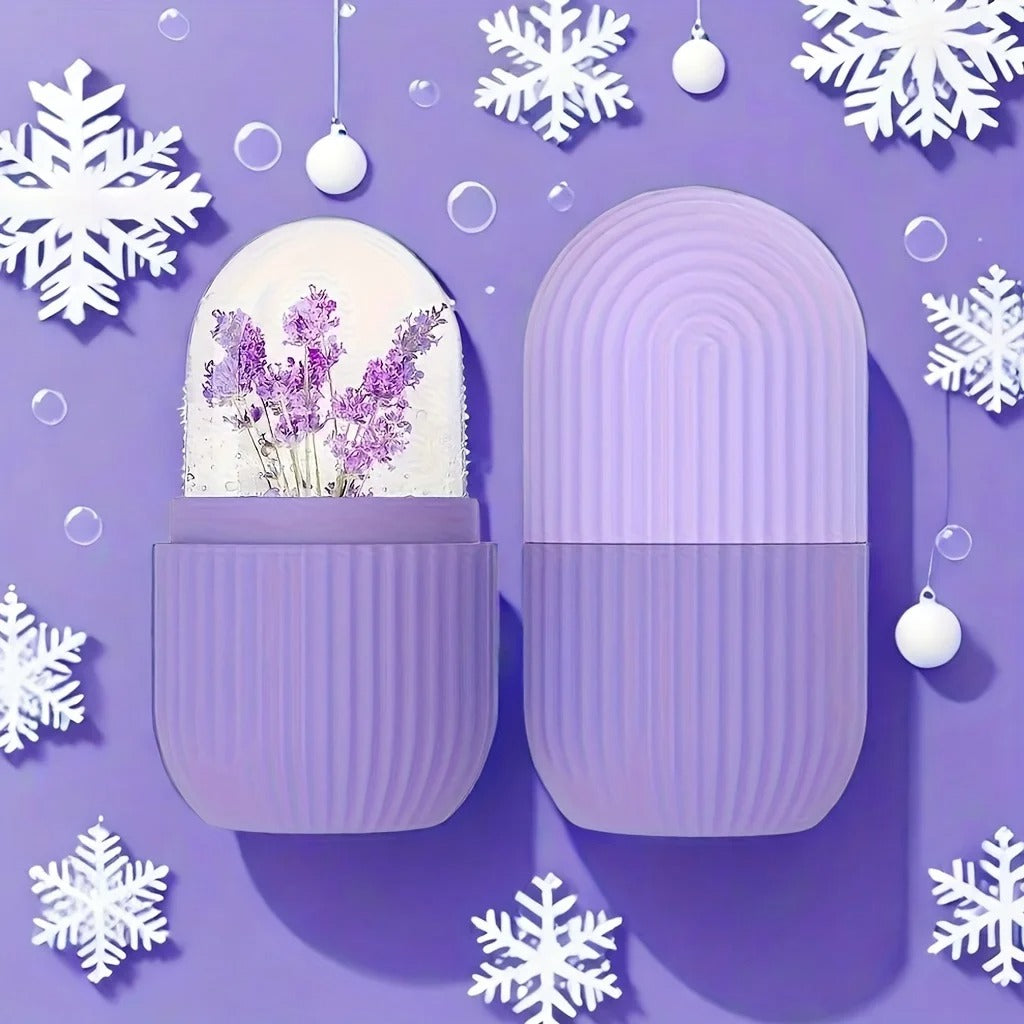 Festive Silicone Ice Roller Massager – Reusable Gift for Women