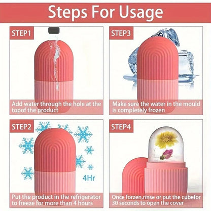 Festive Silicone Ice Roller Massager – Reusable Gift for Women