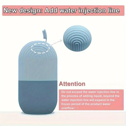 Festive Silicone Ice Roller Massager – Reusable Gift for Women