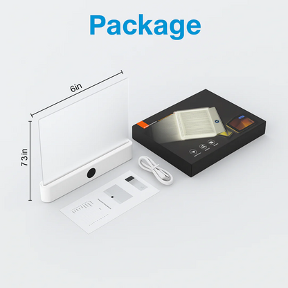 LED Flat Panel Reading Light – Eye Protection & USB Rechargeable