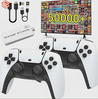 NGNG M15 HD Retro Game Console – 128GB, 30,000+ Games, 2 Wireless Gamepads